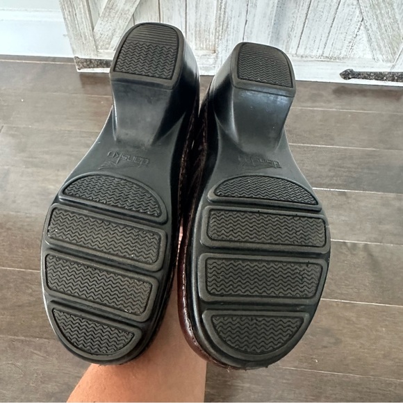 Dansko‎ Solstice Brown Leather Split Toe Strap Clog Shoes Size 38 - Picture 8 of 10